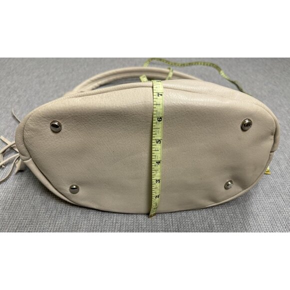 B. Makowsky Calf Hair Leather Leopard Print Handbag With Tassels Fringe Purse - Picture 7 of 10